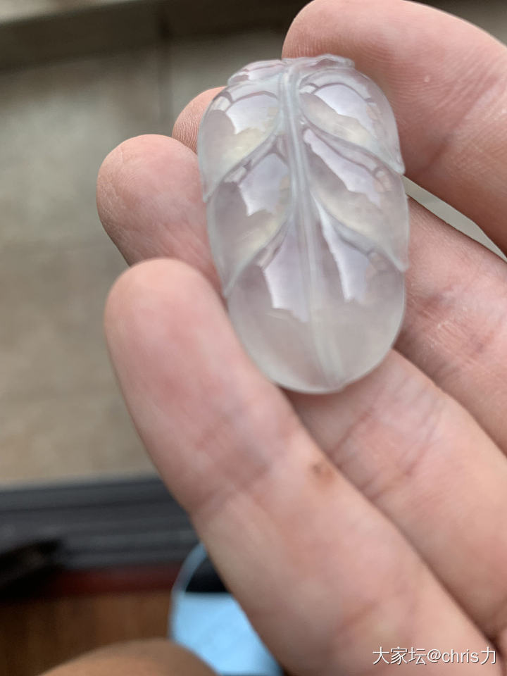 新入的这个叶子😷_挂件翡翠