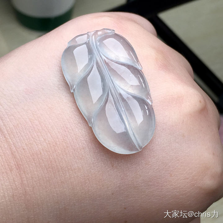 新入的这个叶子😷_挂件翡翠