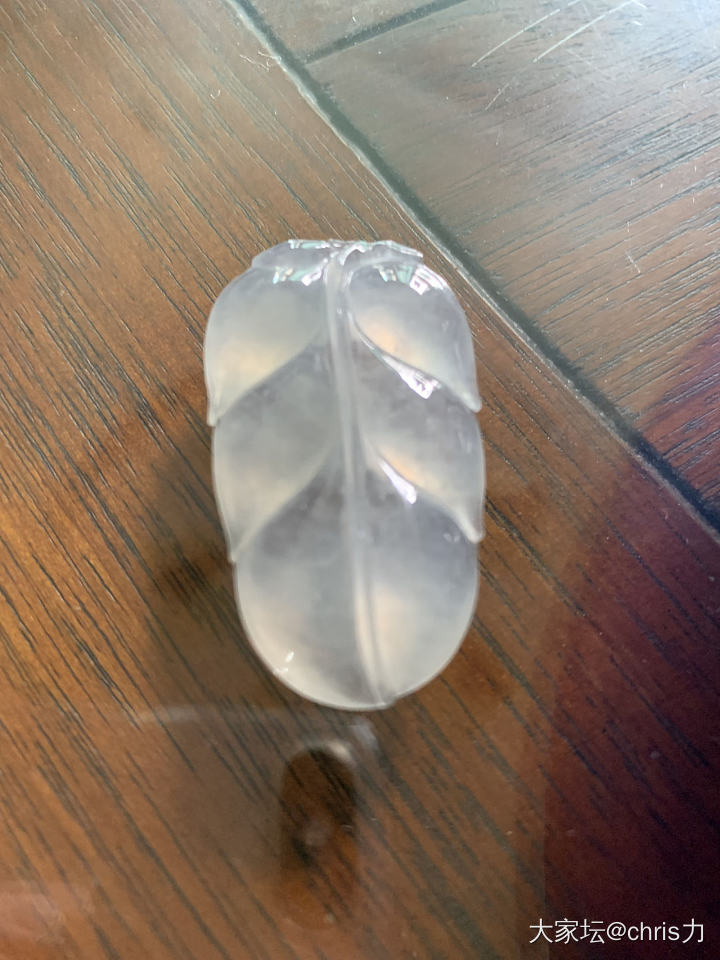 新入的这个叶子😷_挂件翡翠