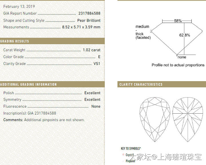 【臻瑄珠宝】2颗超级漂亮的水滴钻_钻石