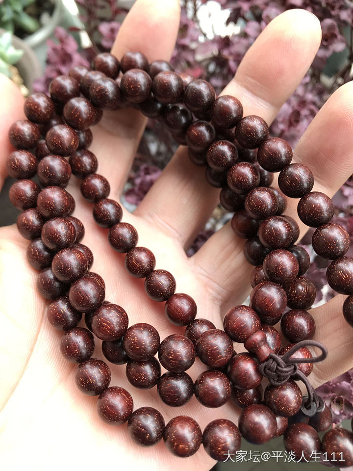 这串8MM的小叶紫檀算是什么品相？求助懂行的人帮忙看看。_珠串小叶紫檀
