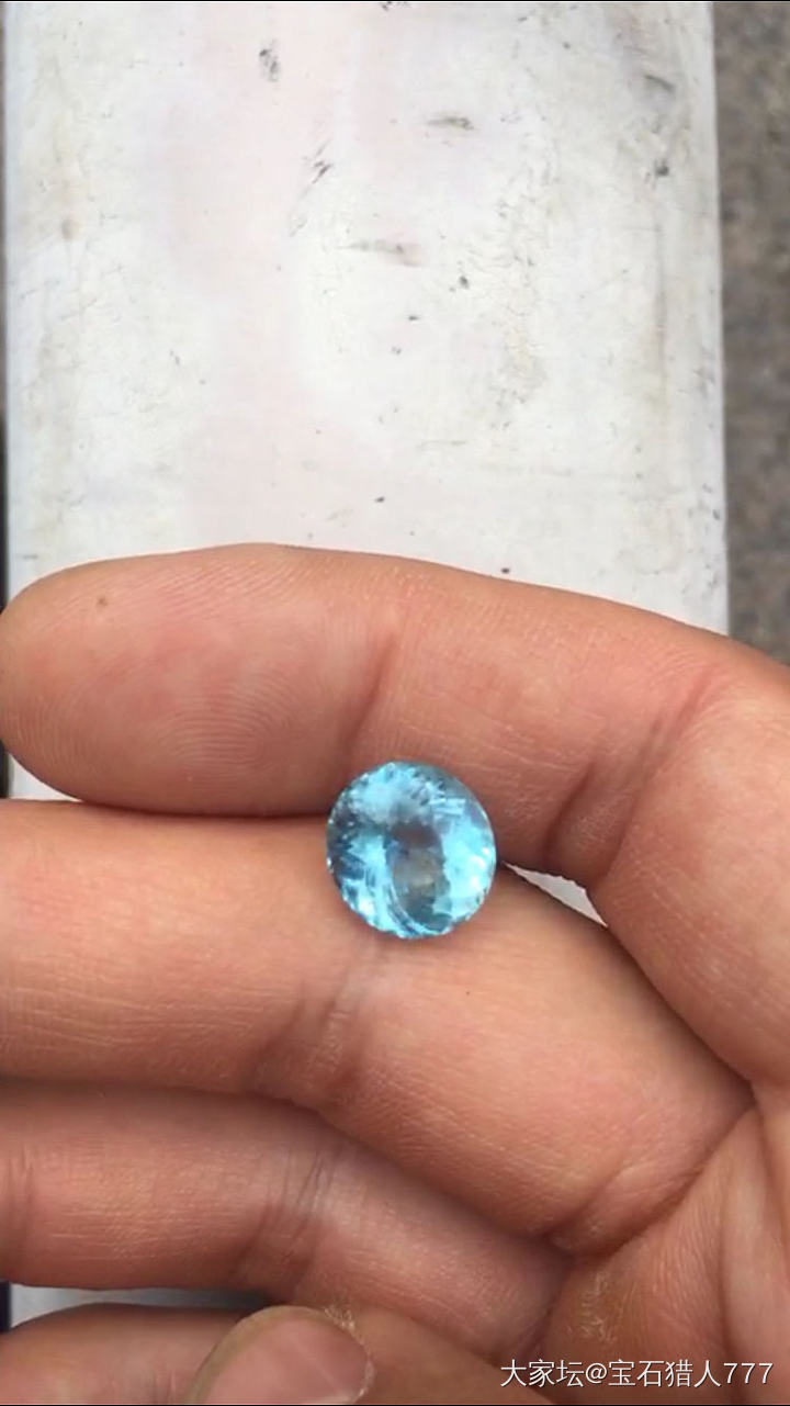 大家看看这个海蓝宝怎么样？_刻面宝石海蓝宝