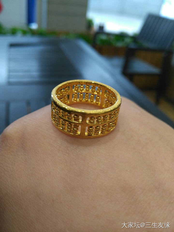 算盘一响黄金万两😂😂_戒指金