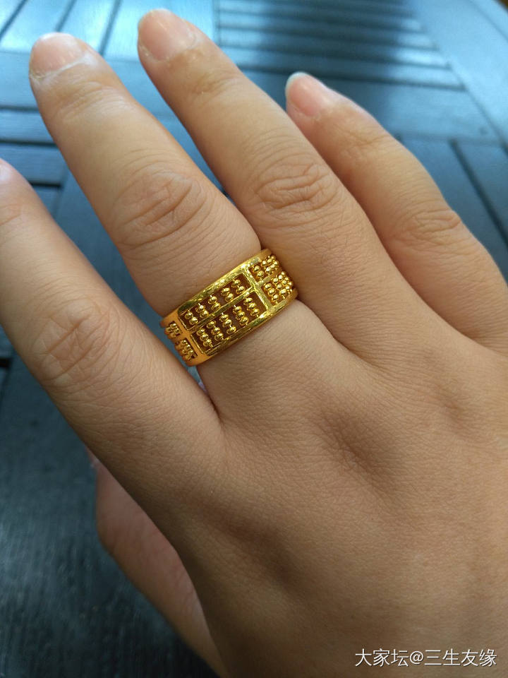 算盘一响黄金万两😂😂_戒指金