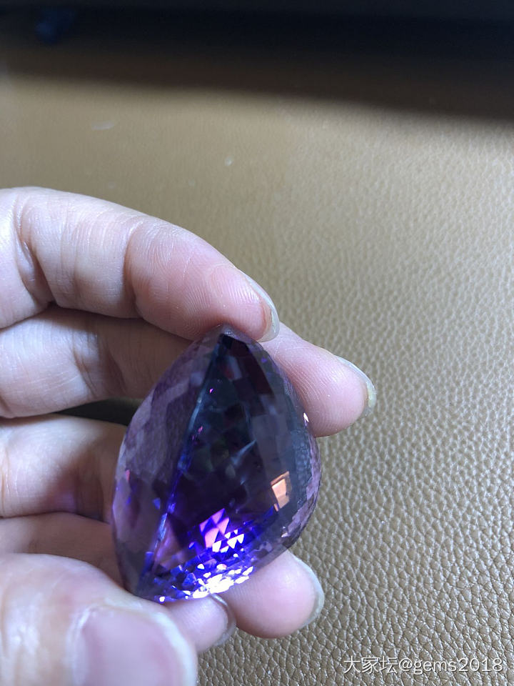 148克拉紫色水晶_刻面宝石紫水晶