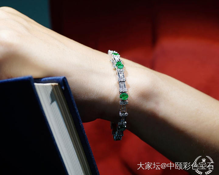 ##中颐天然祖母绿手链##_手链祖母绿名贵宝石