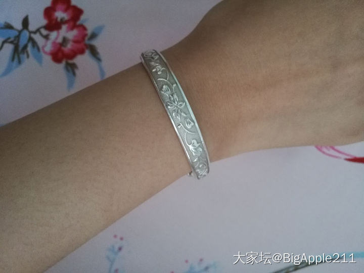 大家来讨论一下小克重的银镯子！_手镯银