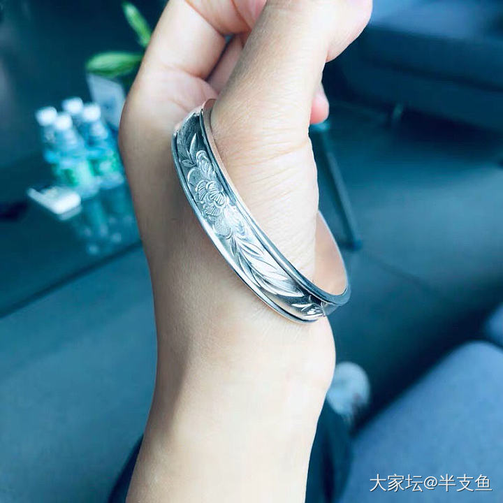 定竹还是芍药_手镯银