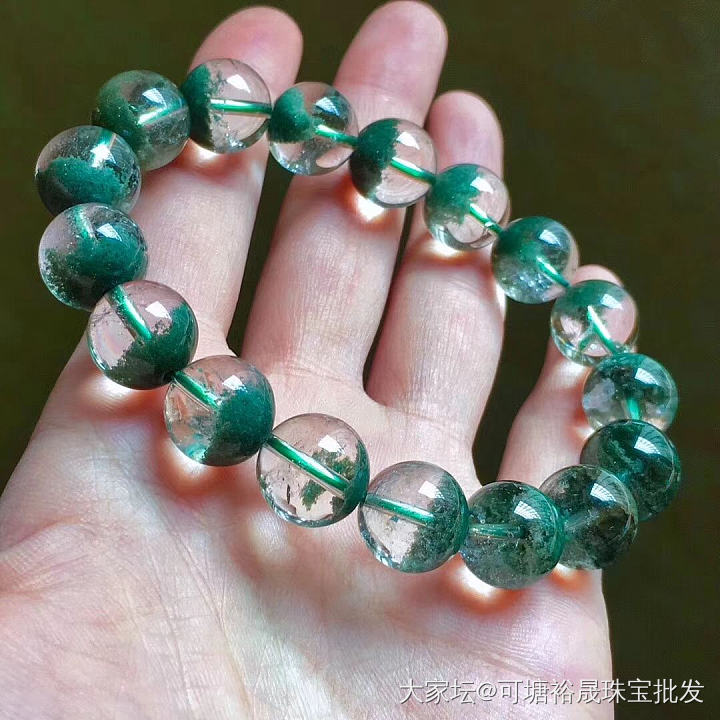 绿幽灵~_珠串幽灵晶