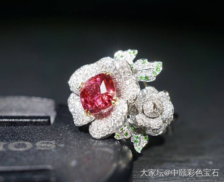 ##中颐天然马亨盖尖晶戒指##  3.03ct_戒指尖晶石彩色宝石