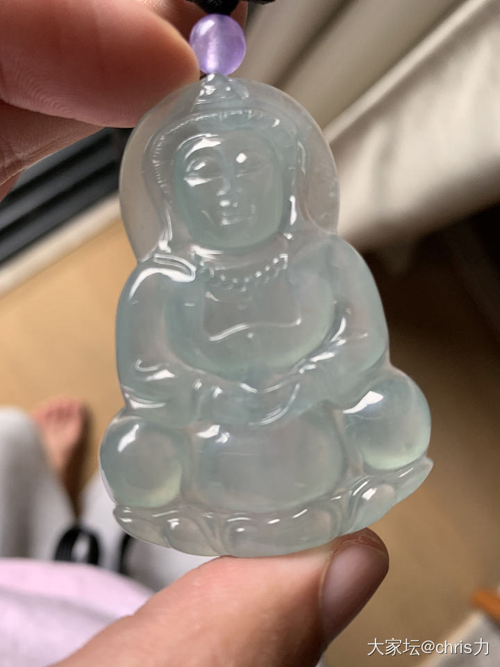 上次观音退了， 选择了这个..._挂件翡翠