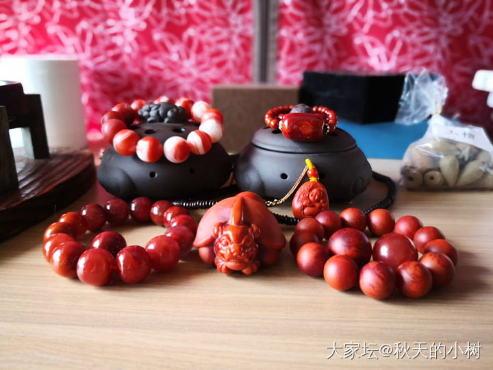 晒一下所有的家当，今年刚入坑，就买了这么多。也是无语了_珠串南红