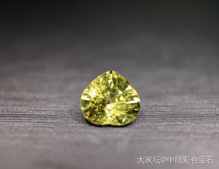 ##中颐天然未加热金绿宝石##  4.01ct 心形 AGTL证书_刻面宝石金绿宝石名贵宝石