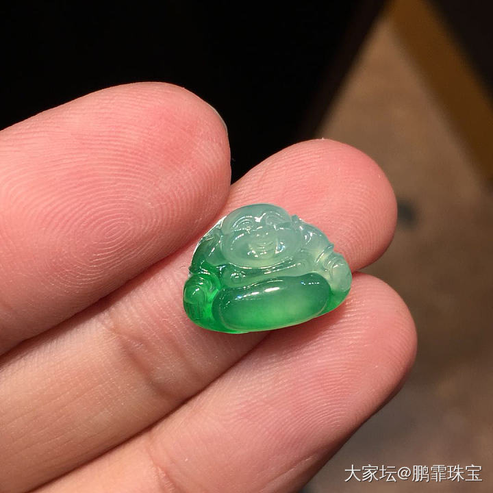 帮闺蜜收的鼻屎大小佛😂_项链翡翠