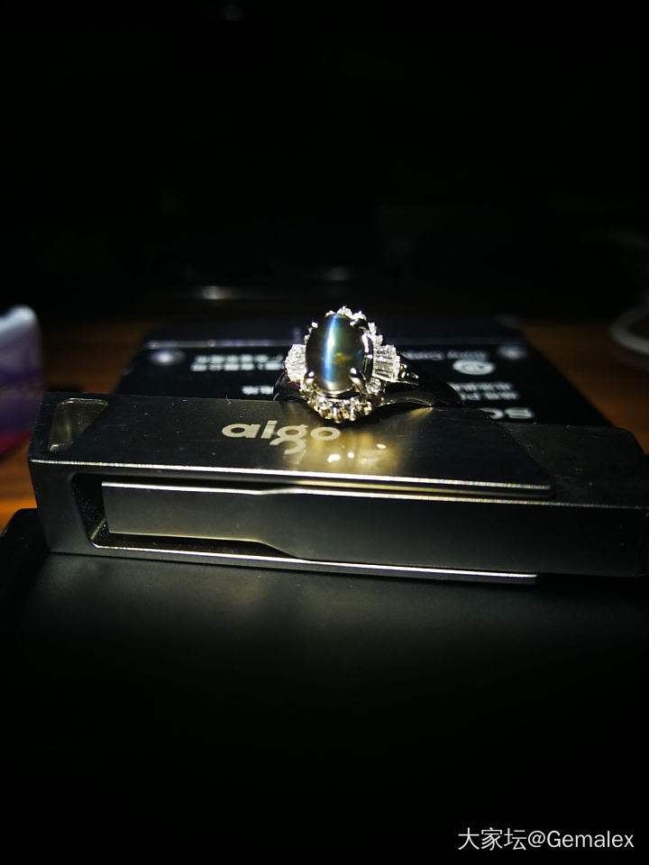 亚历山大变石猫眼戒指1.4ct_金绿宝石
