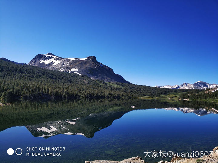 随手拍的美景，去优胜美地途径的玛丽湖_景色旅游