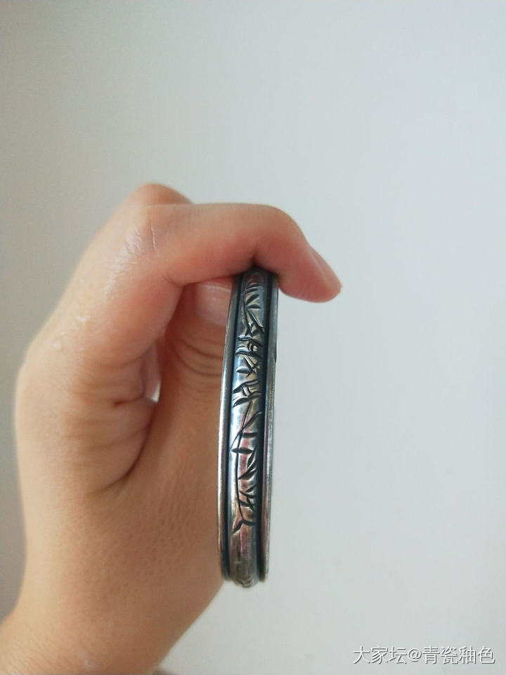 试试硫磺皂做旧_手镯银