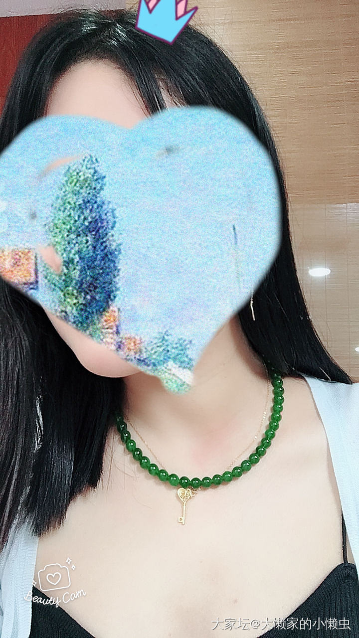 以前没觉得，前几天突然发现碧玉还可以这么美。_碧玉项链和田玉