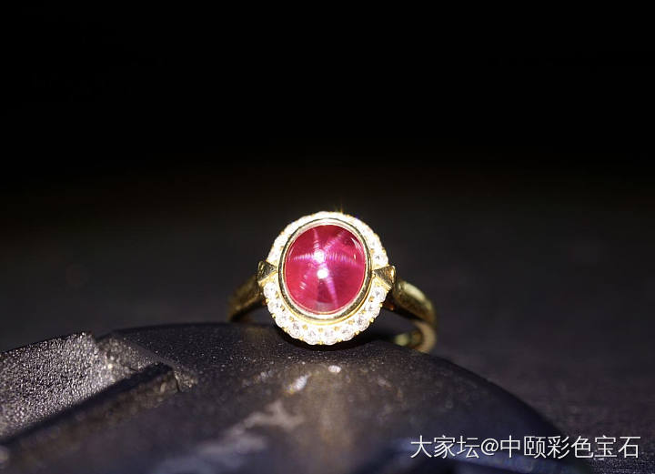 ##中颐出品天然未加热缅甸星光红宝石戒指##  2.23ct  Lotus证书_戒指红宝石名贵宝石