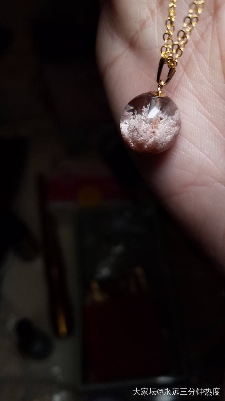 那些年迷恋过的幽灵异象晶中晶_蛋面吊坠幽灵晶