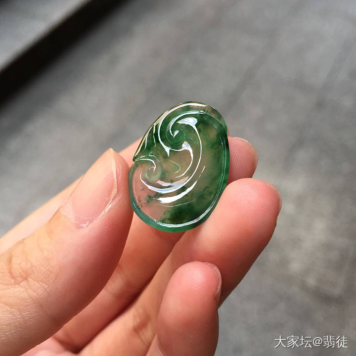 飘花小如意，非常适合日常佩戴~_翡翠