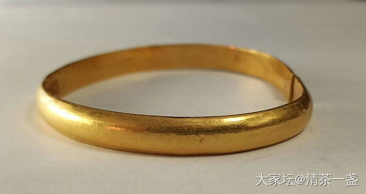 清代的老黄金手镯_老金