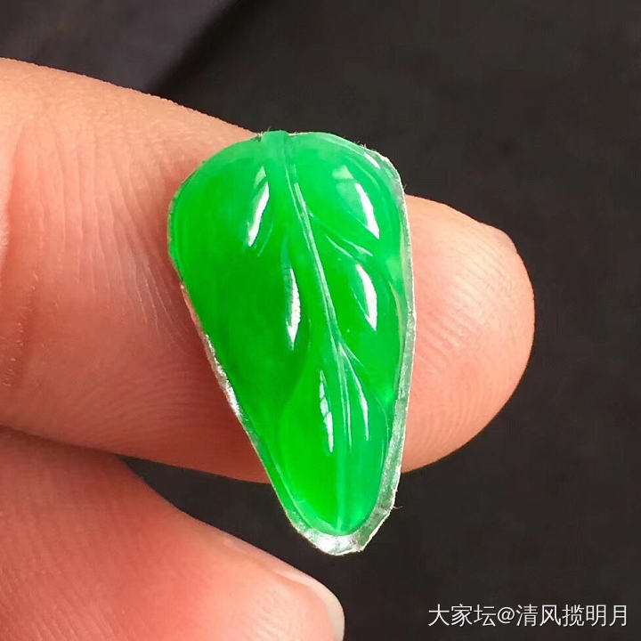 冰阳绿翡翠福豆_翡翠