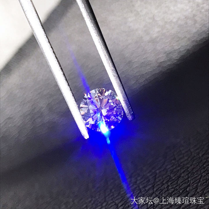 【上海臻瑄珠宝】1.2ct/VVS2/E/3EX无荧光钻石_钻石