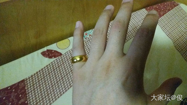 求 大家 推荐 素光圈戒指_戒指金