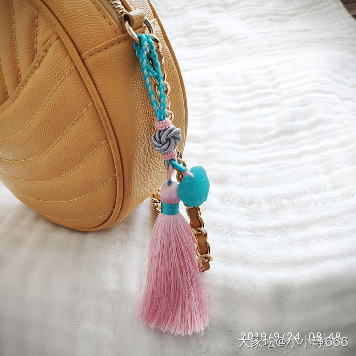 送给朋友啦，存个图_天河石挂饰手工diy