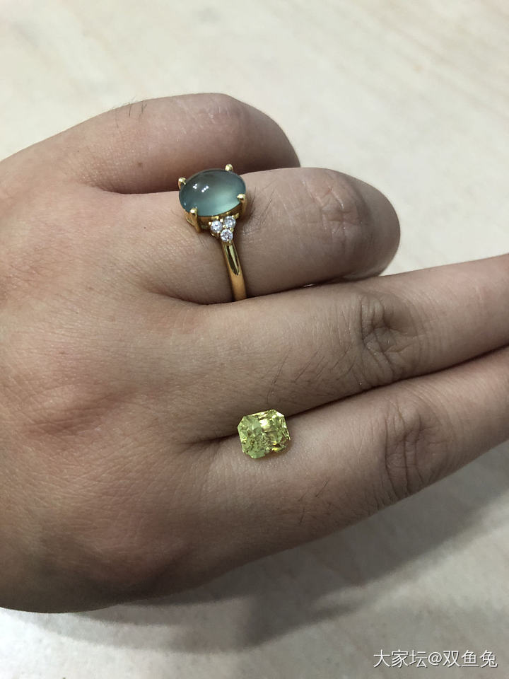 不死心又买了颗金绿_金绿宝石