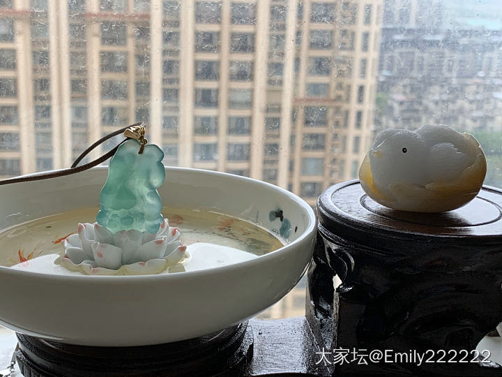 阴雨蒙蒙的天气，只适合在家拍翠翠😜_翡翠