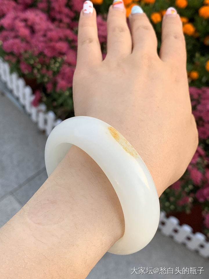 今天手上戴籽镯的坛友_和田玉