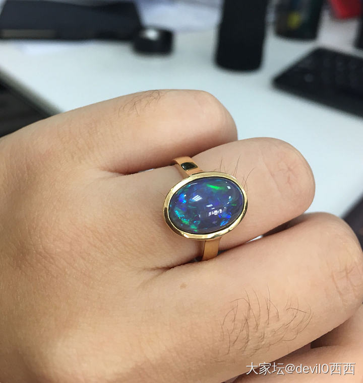 水晶欧泊_戒指欧泊