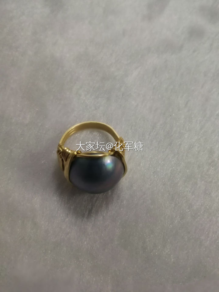马贝珍珠戒指+吊坠_海水珍珠手工diy