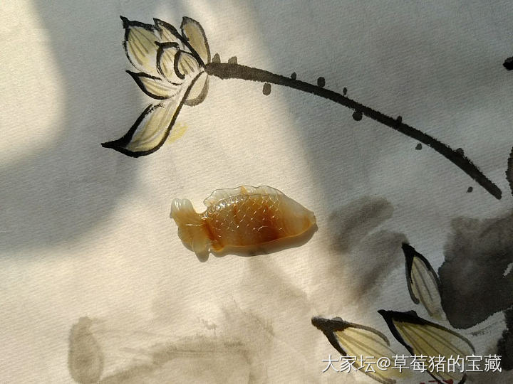 转发一条锦鲤_花件翡翠