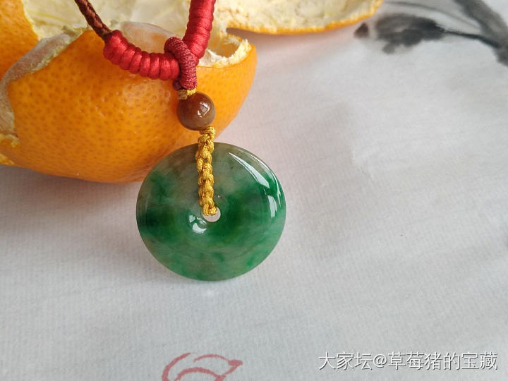 一对古朴的平安扣_平安扣翡翠