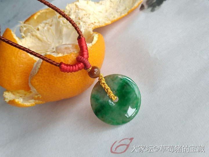 一对古朴的平安扣_平安扣翡翠