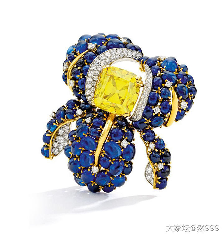 Sotheby’s 纽约珠宝秋拍：Verdura 鸢尾花胸针_胸饰拍卖会