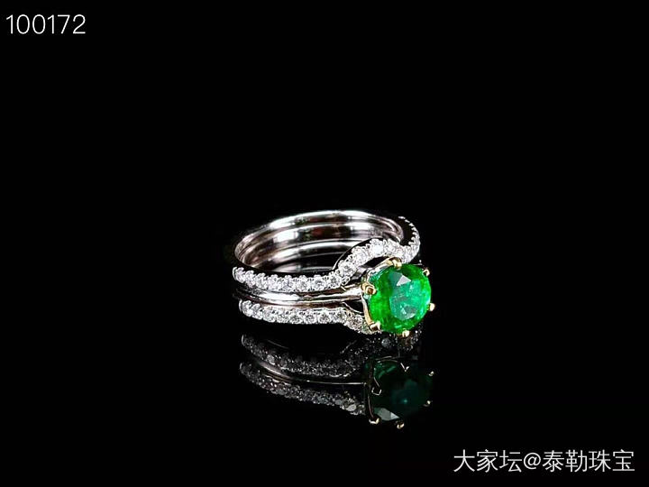 #泰勒彩宝#1.2ct祖母绿戒指💍