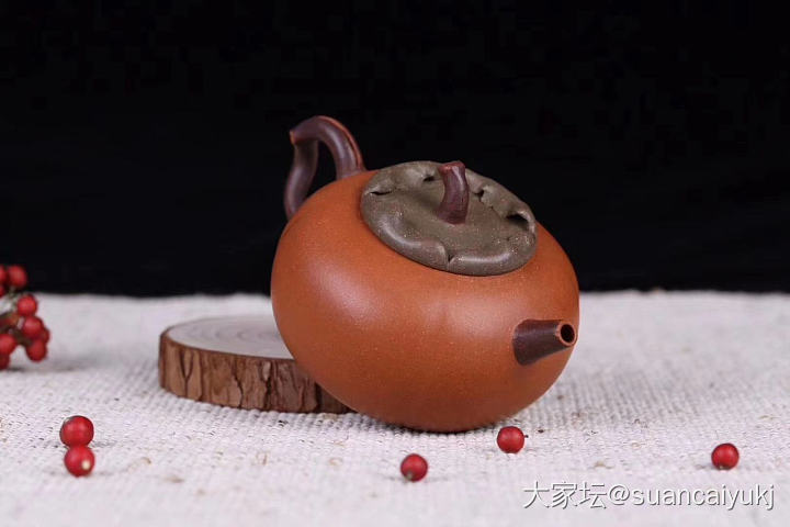 陈祖桥老师的《柿柿如意》，超逼真_茶道