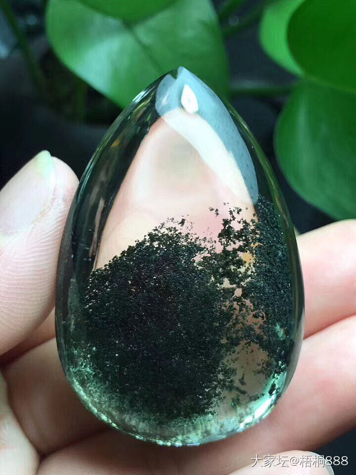 绿幽聚宝盆吊坠_绿幽灵