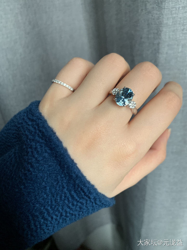 海蓝宝戒指～～_戒指海蓝宝