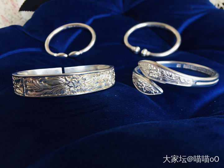 小珍银镯VS潘记银镯_手镯银