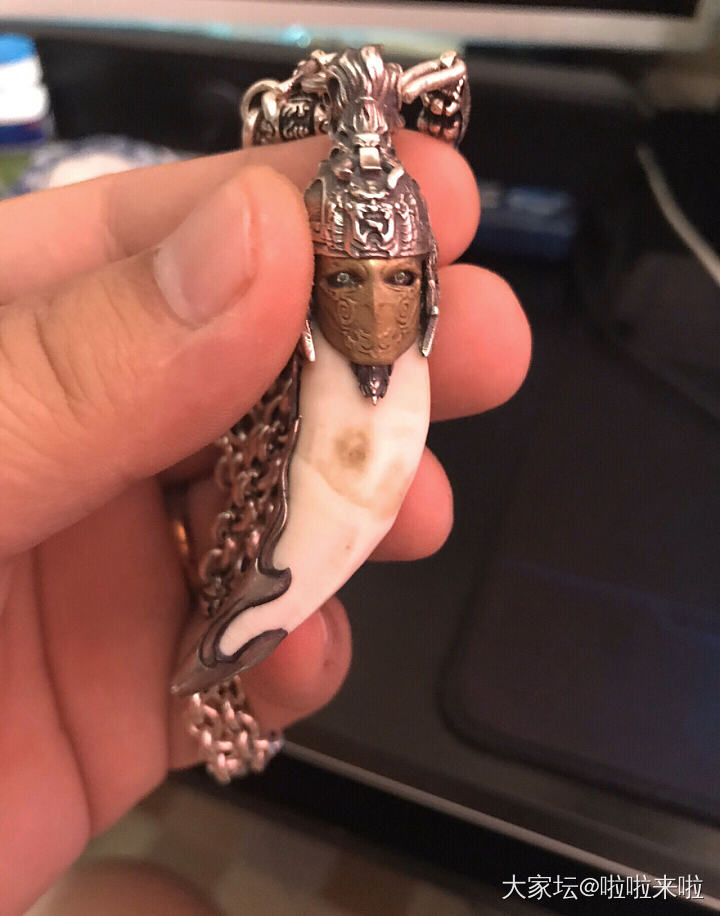 请坛友帮看看这个是狼牙吗 卖家喊价1480 请问多少价格入比较合适？_牙骨角
