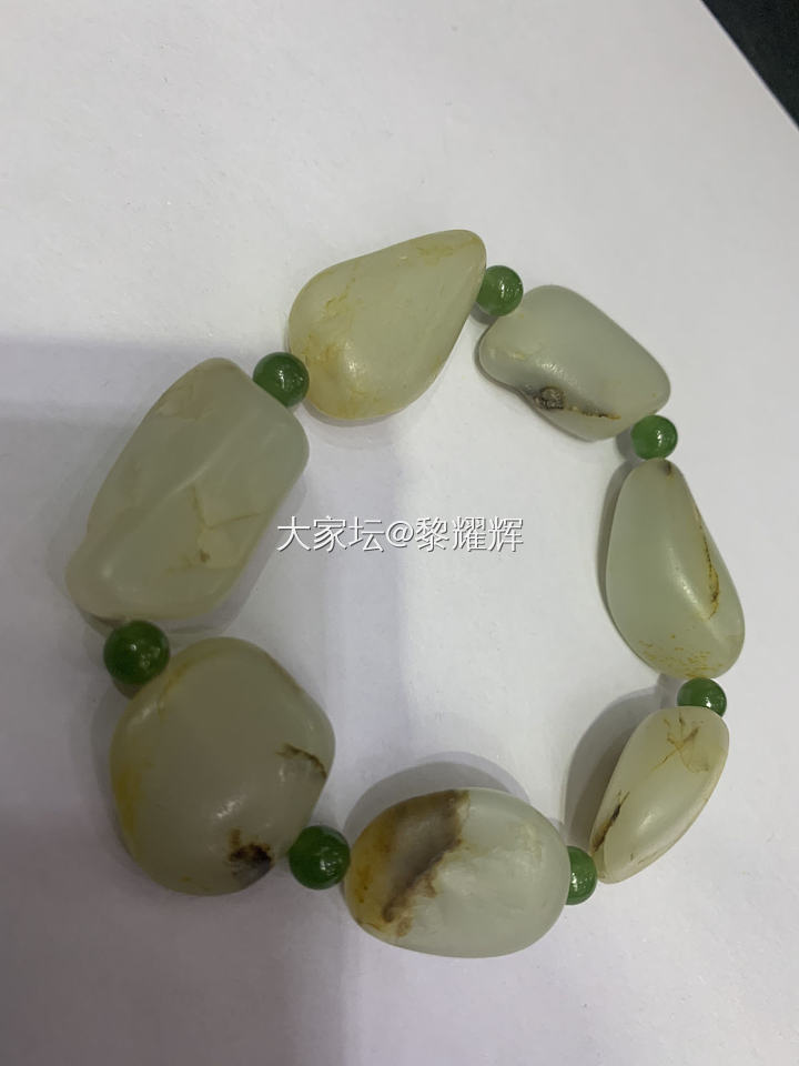 和田玉籽料手串_珠串和田玉