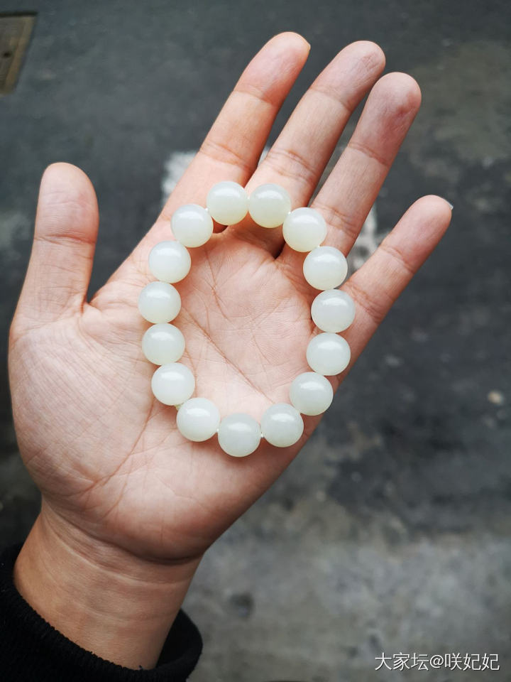 珠圆玉润大概就是这种感觉吧_珠串和田玉