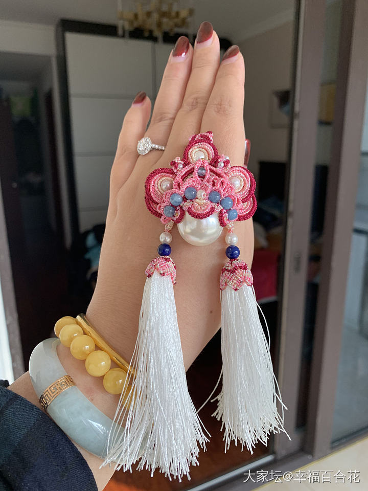 biang biang 打脸了_戒指海水珍珠珍珠