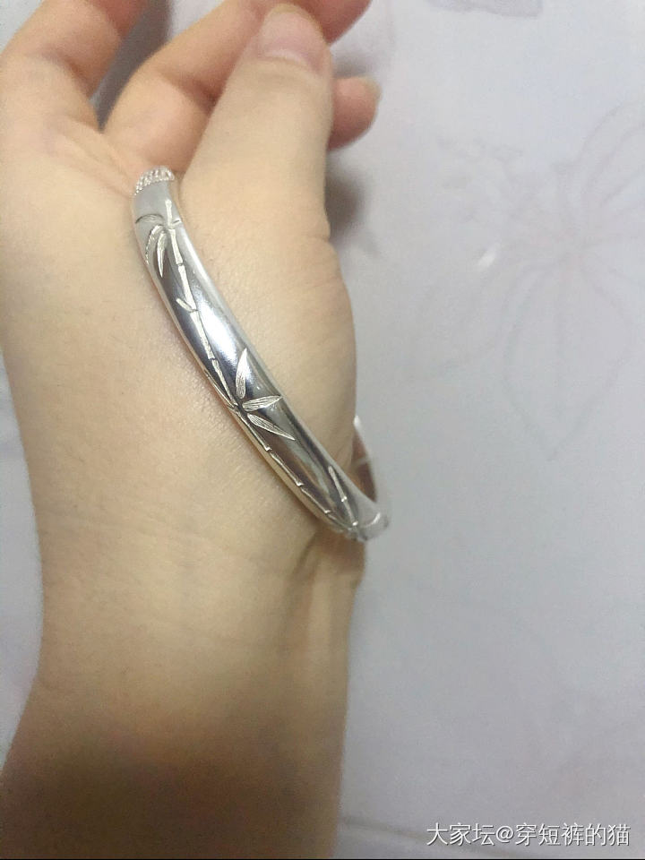 来自郑标的快递_手镯银