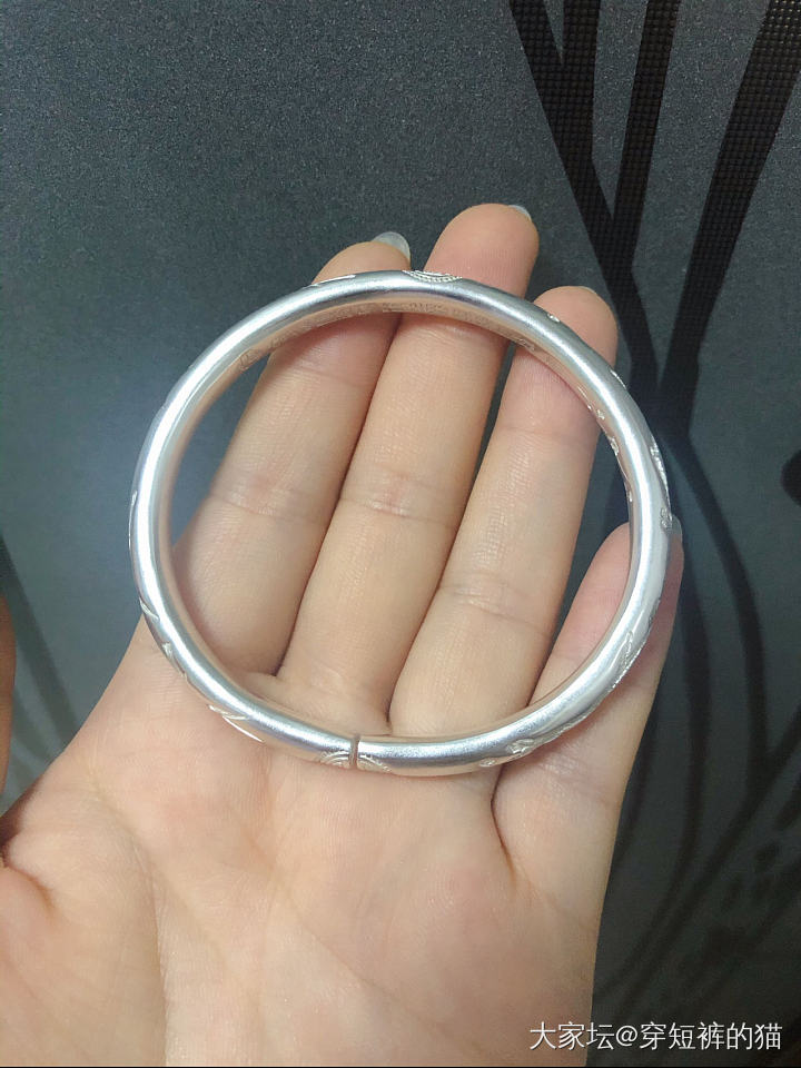 来自郑标的快递_手镯银